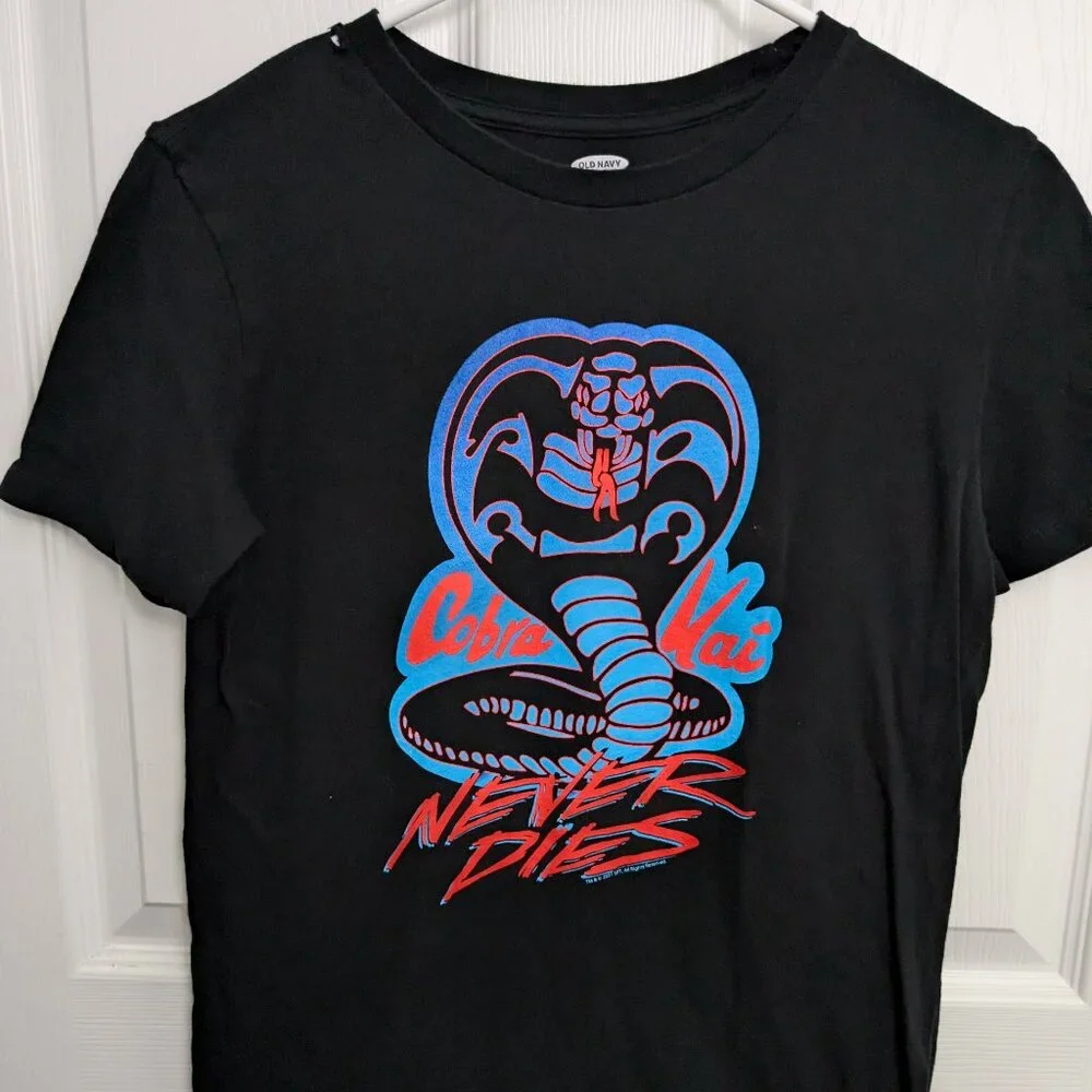 Cobra Kai Never Dies Old Navy Kids T-Shirt, Large (10-12)